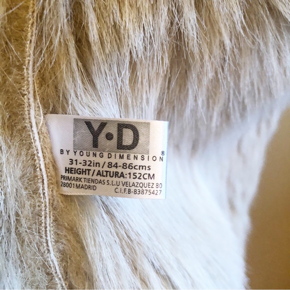 YD by Young Dimension Faux Fur Boho Chic Vest - Picture 5 of 7